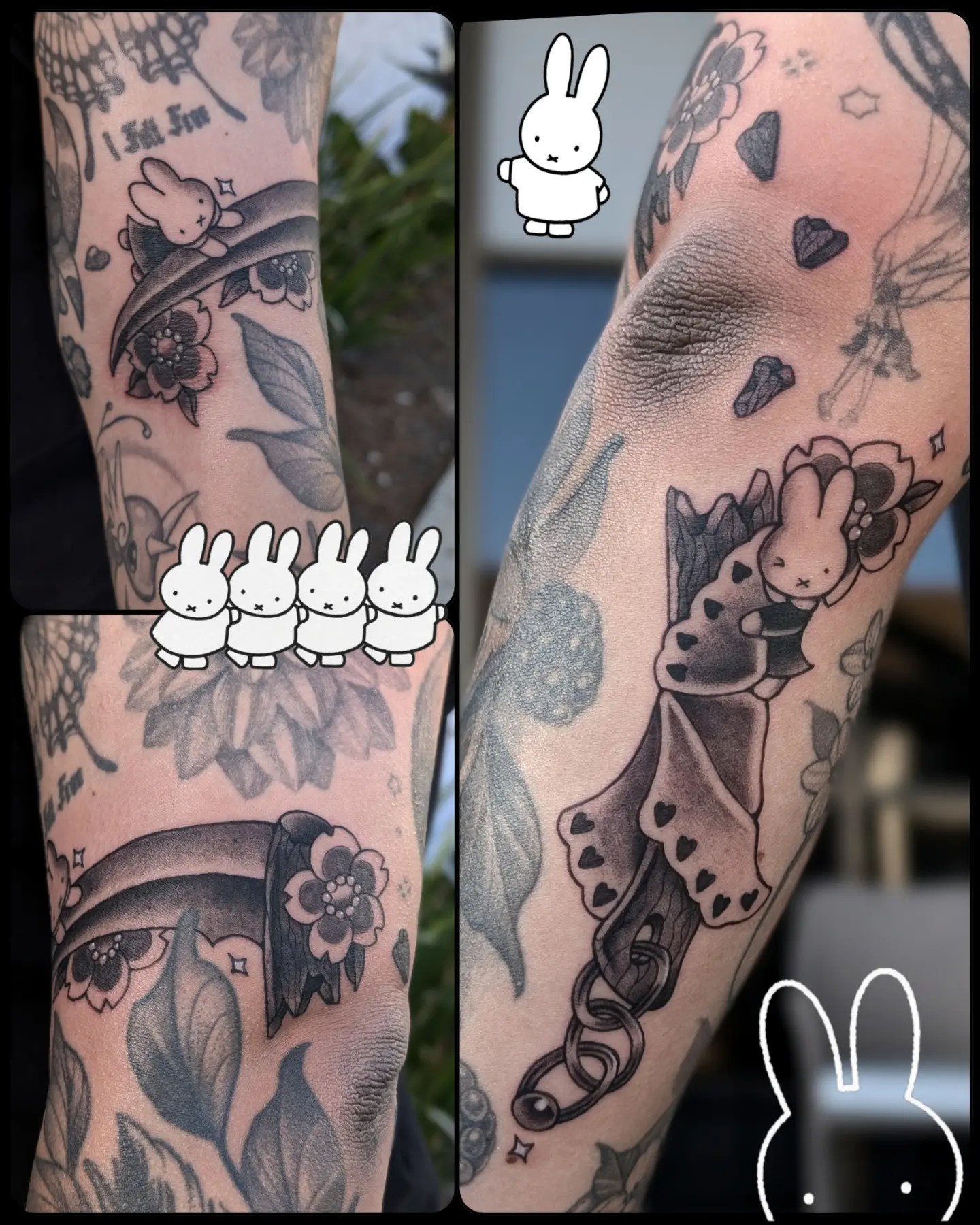 Tattoo by @matchashojo — black_and_grey