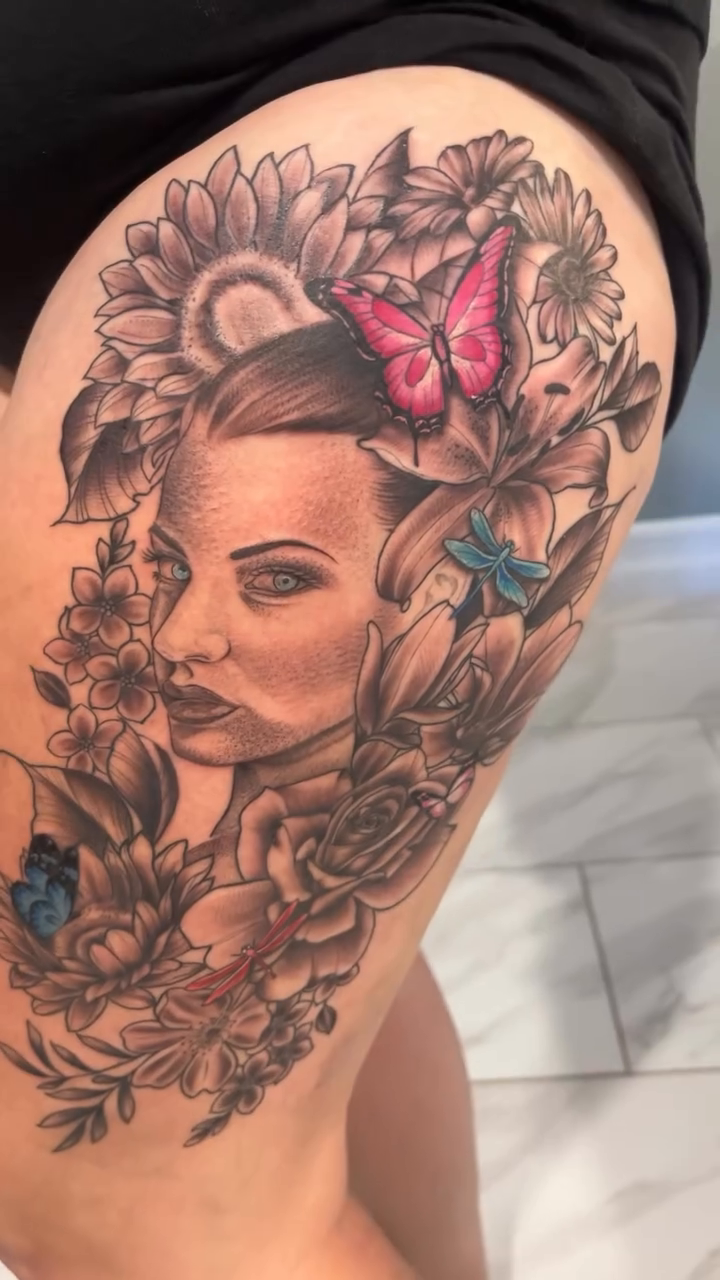 Tattoo by @angiestattoosaz — realism, black_and_grey