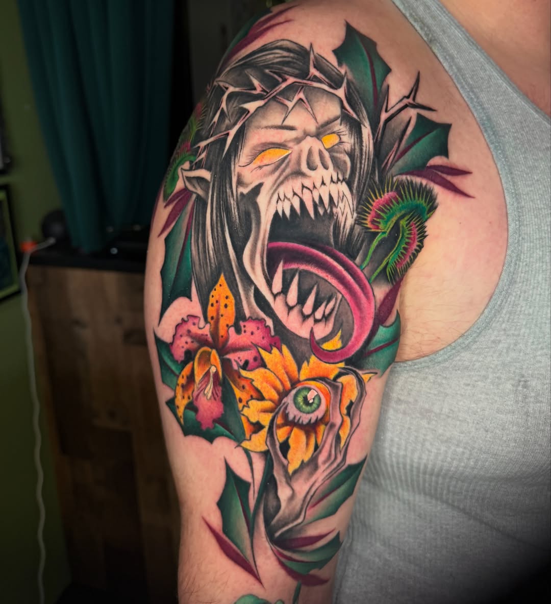 Tattoo by @samdoestattoos โ neo_traditional, dark_realism