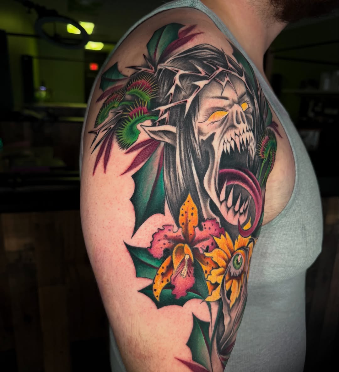 Tattoo by @samdoestattoos โ neo_traditional, dark_realism