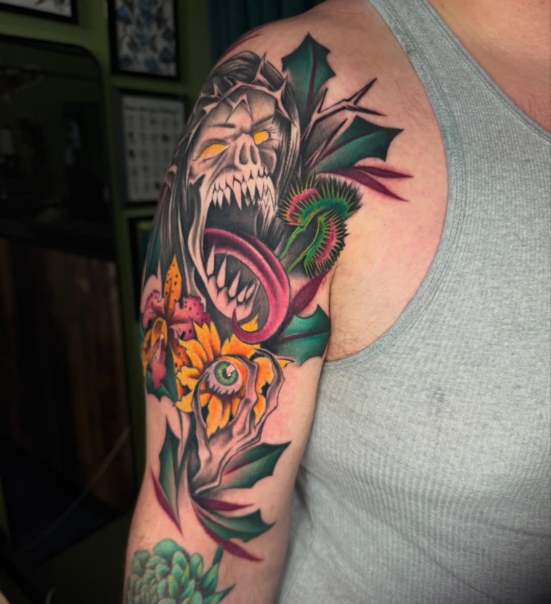Tattoo by @samdoestattoos โ neo_traditional, dark_realism