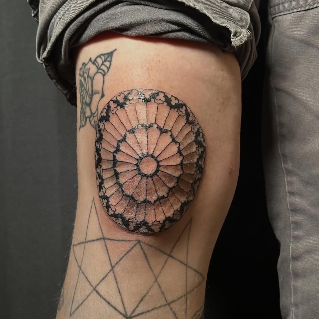 Tattoo by @_vessel_art — geometric, ornamental
