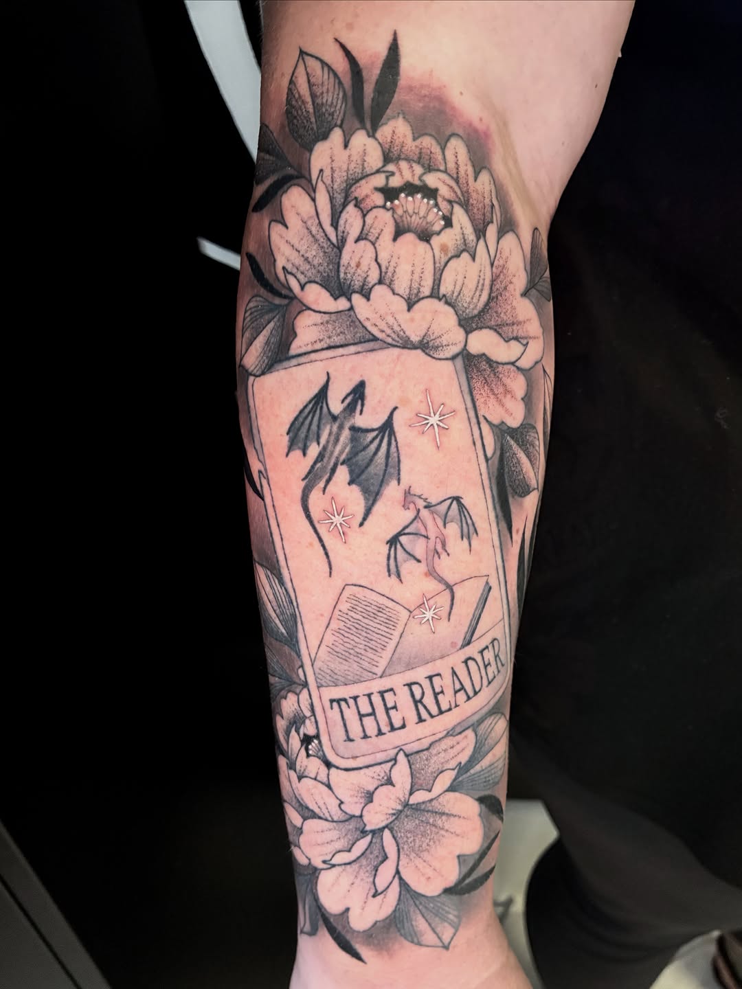 Tattoo by @tattoos_by_compton โ black_and_grey, lettering_script