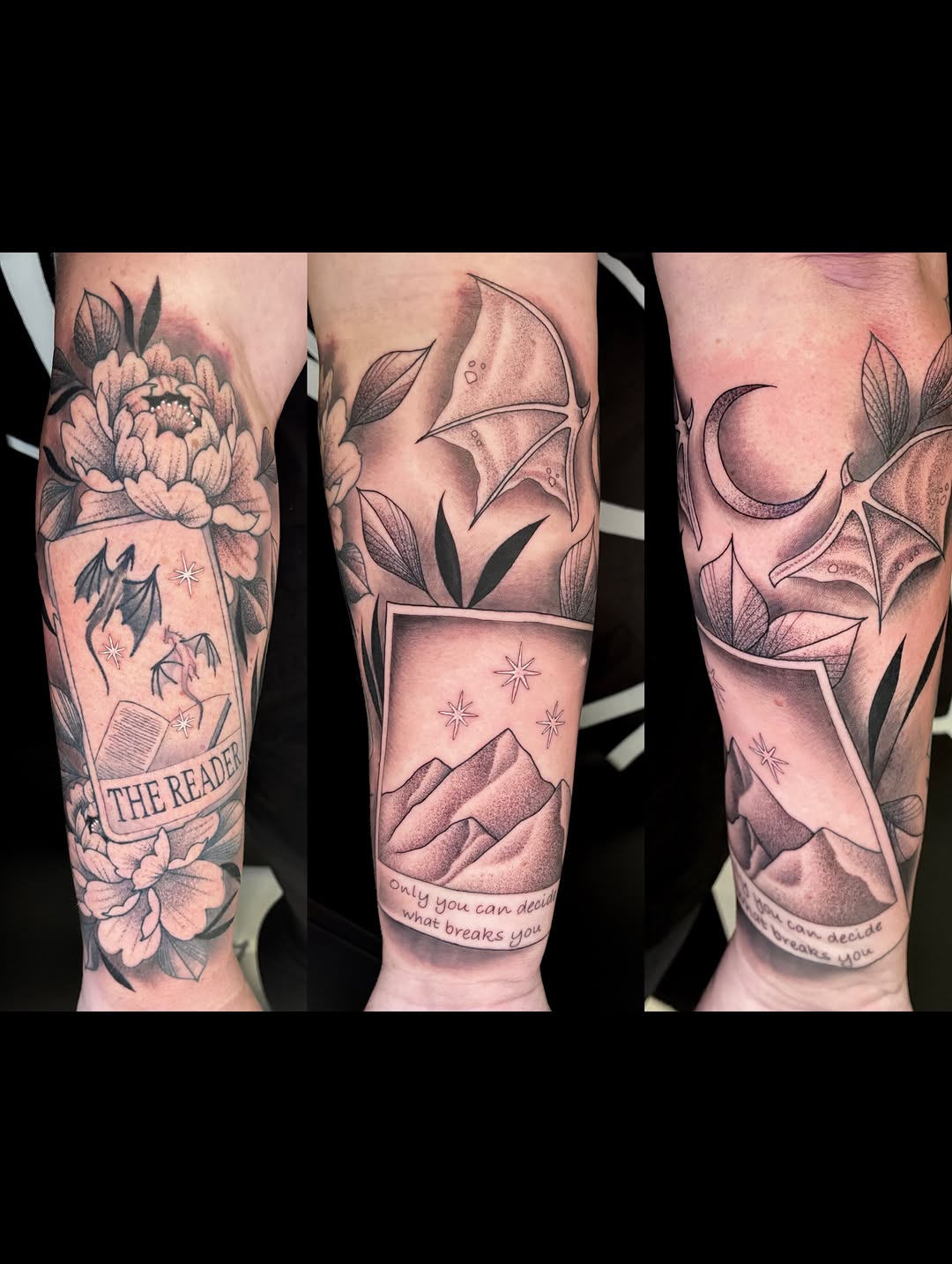 Tattoo by @tattoos_by_compton โ black_and_grey, lettering_script