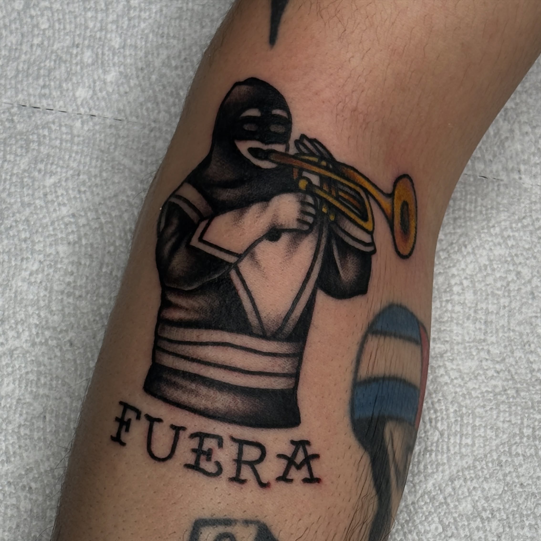 Tattoo by @wolfhazel β black_and_grey