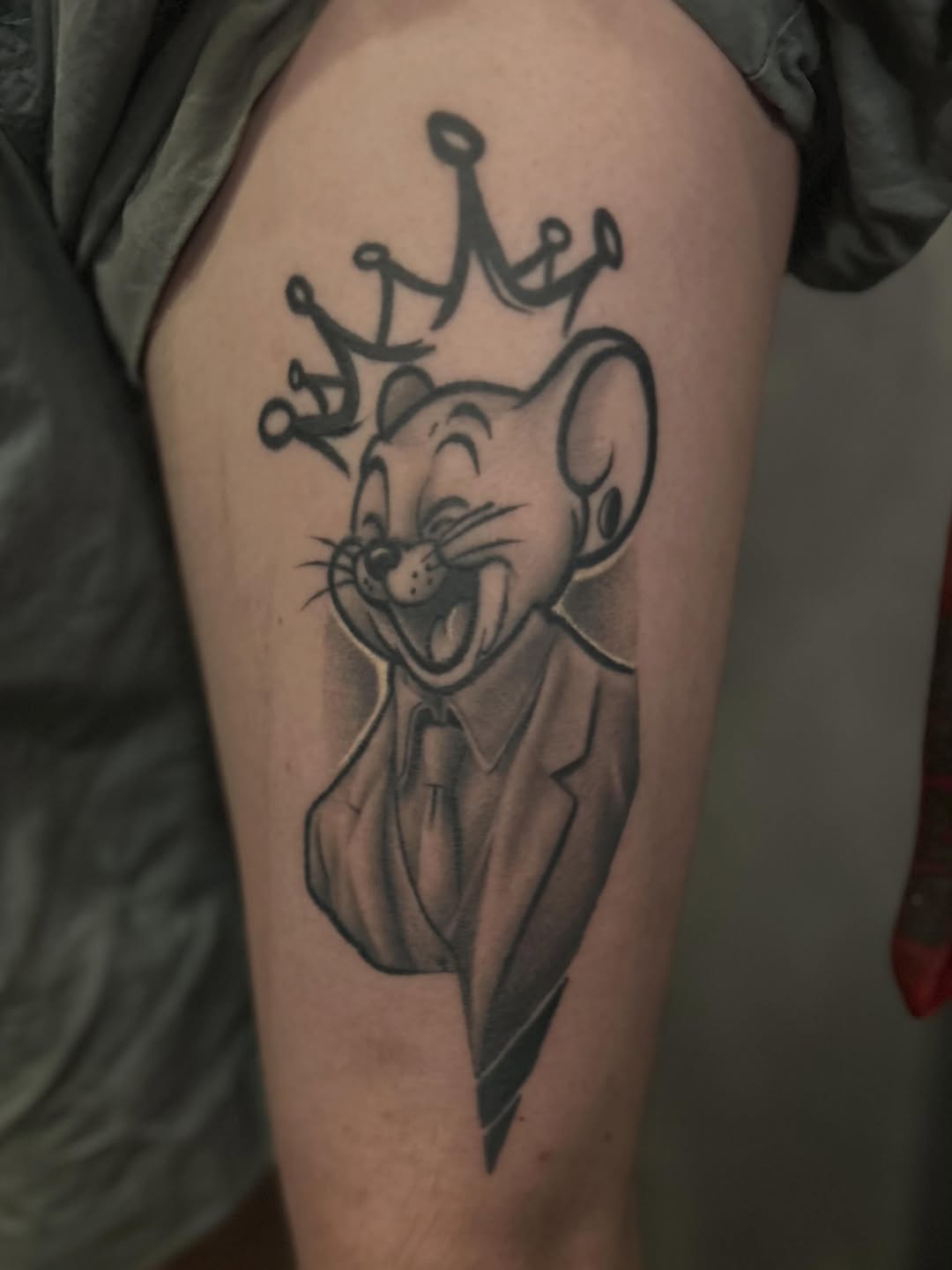 Tattoo by @brian.keith.tattoos — black_and_grey, new_school