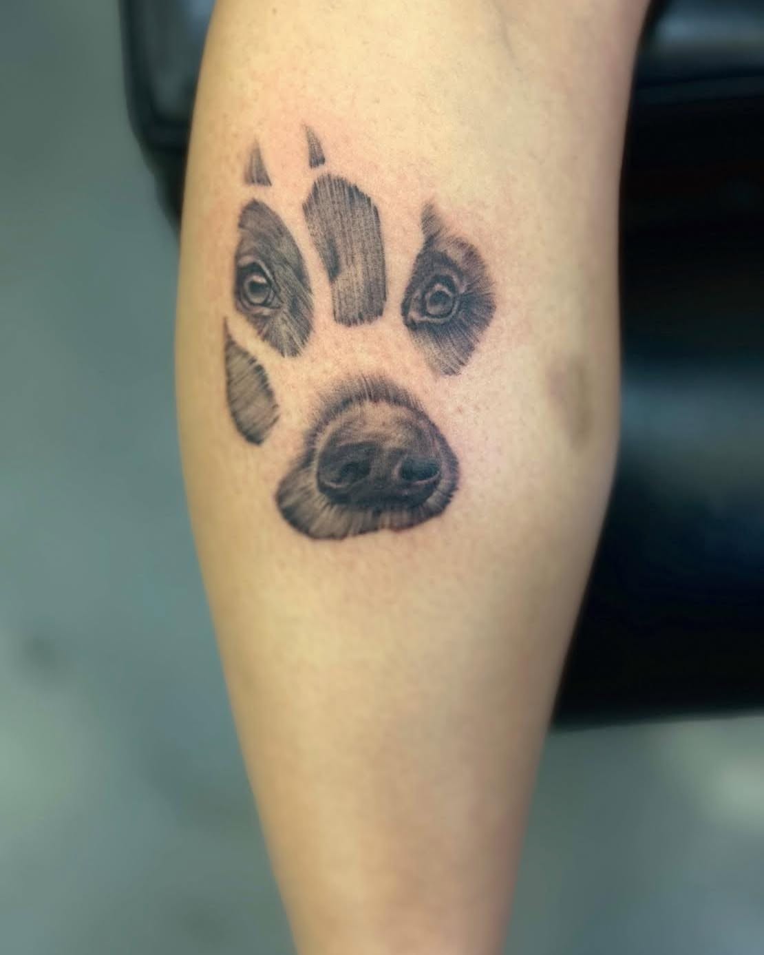 Tattoo by @sparkles_tattoos — realism, black_and_grey