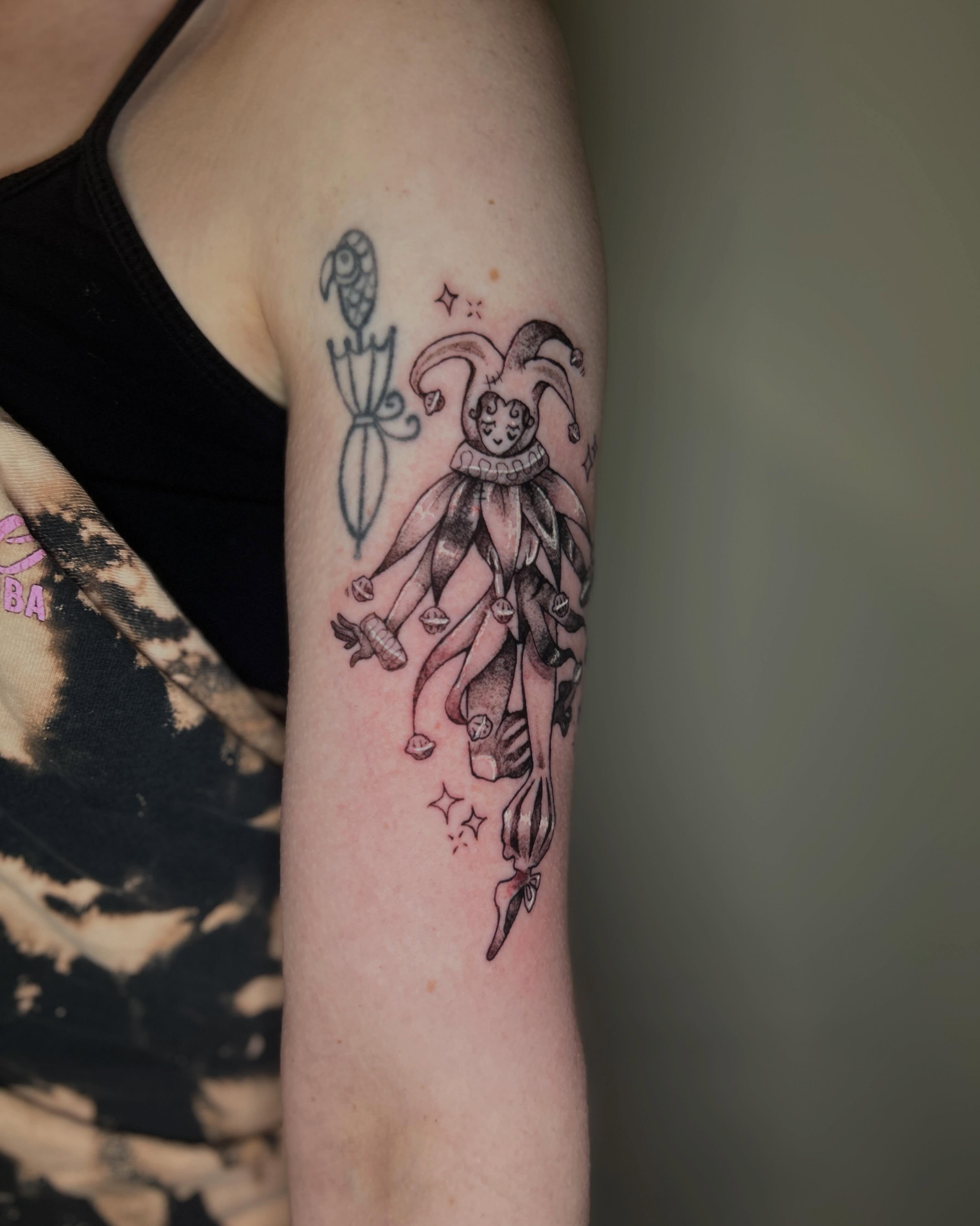 Tattoo by @alleytatts_ — black_and_grey