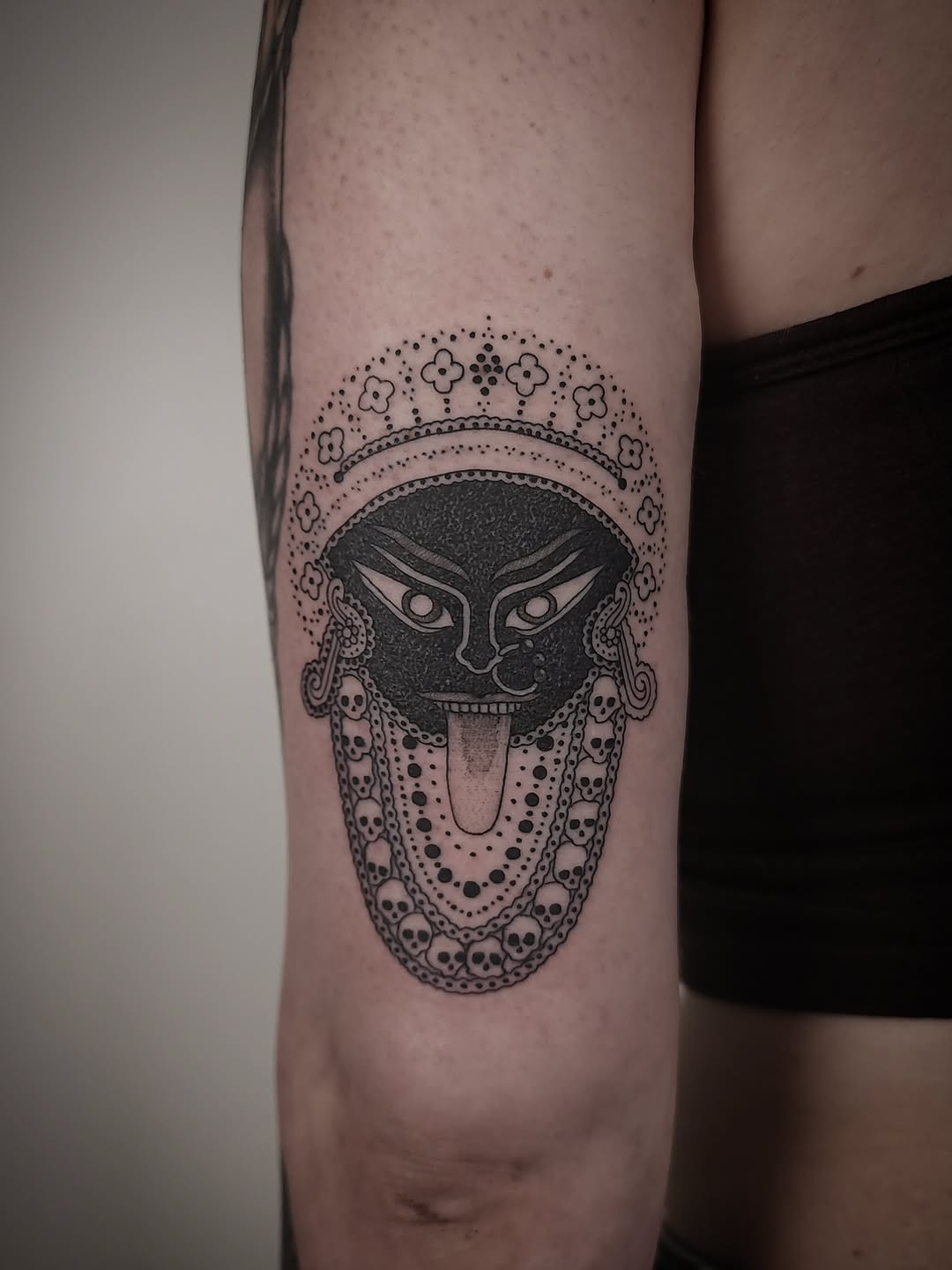 Tattoo by @hirentattoos โ blackwork, dotwork