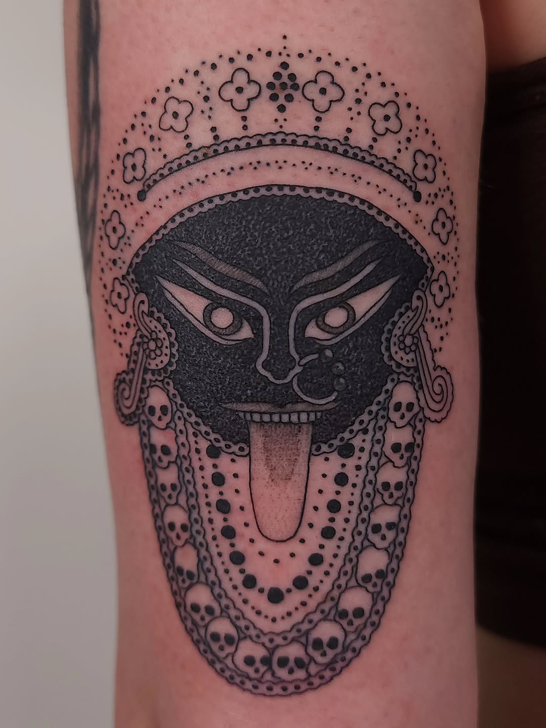 Tattoo by @hirentattoos โ blackwork, dotwork