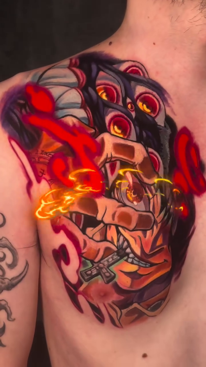 Tattoo by @ktd_tat2 — anime, trash_polka