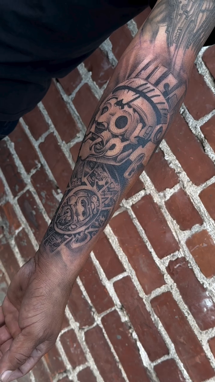 Tattoo by @inkedbyanangel_ — black_and_grey, realism