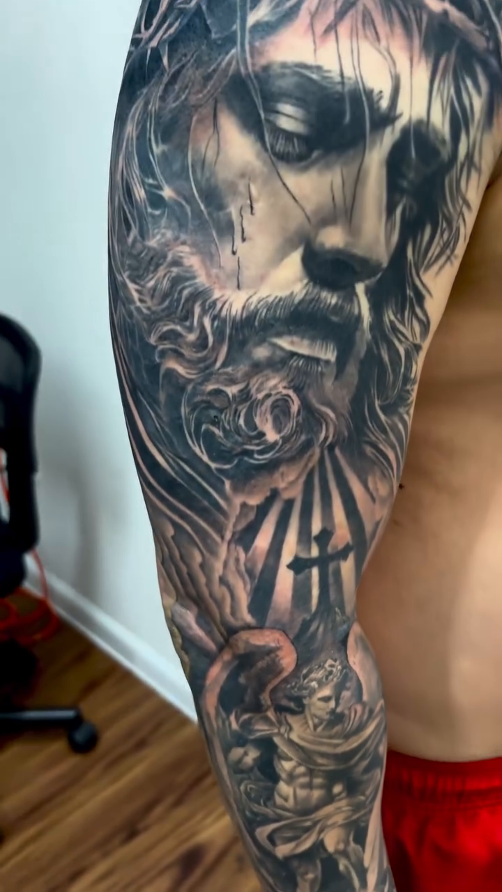 Tattoo by @ink_kevin_ — realism, black_and_grey