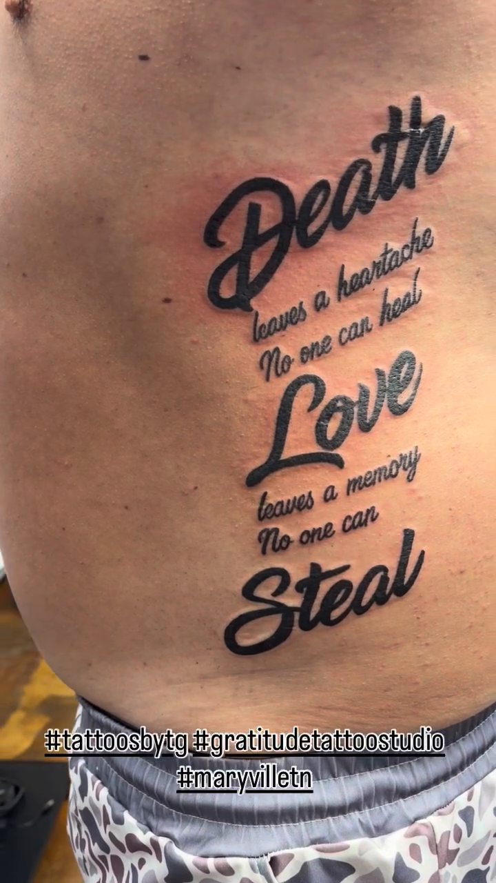 Tattoo by @tattoos_by_tg — lettering_script