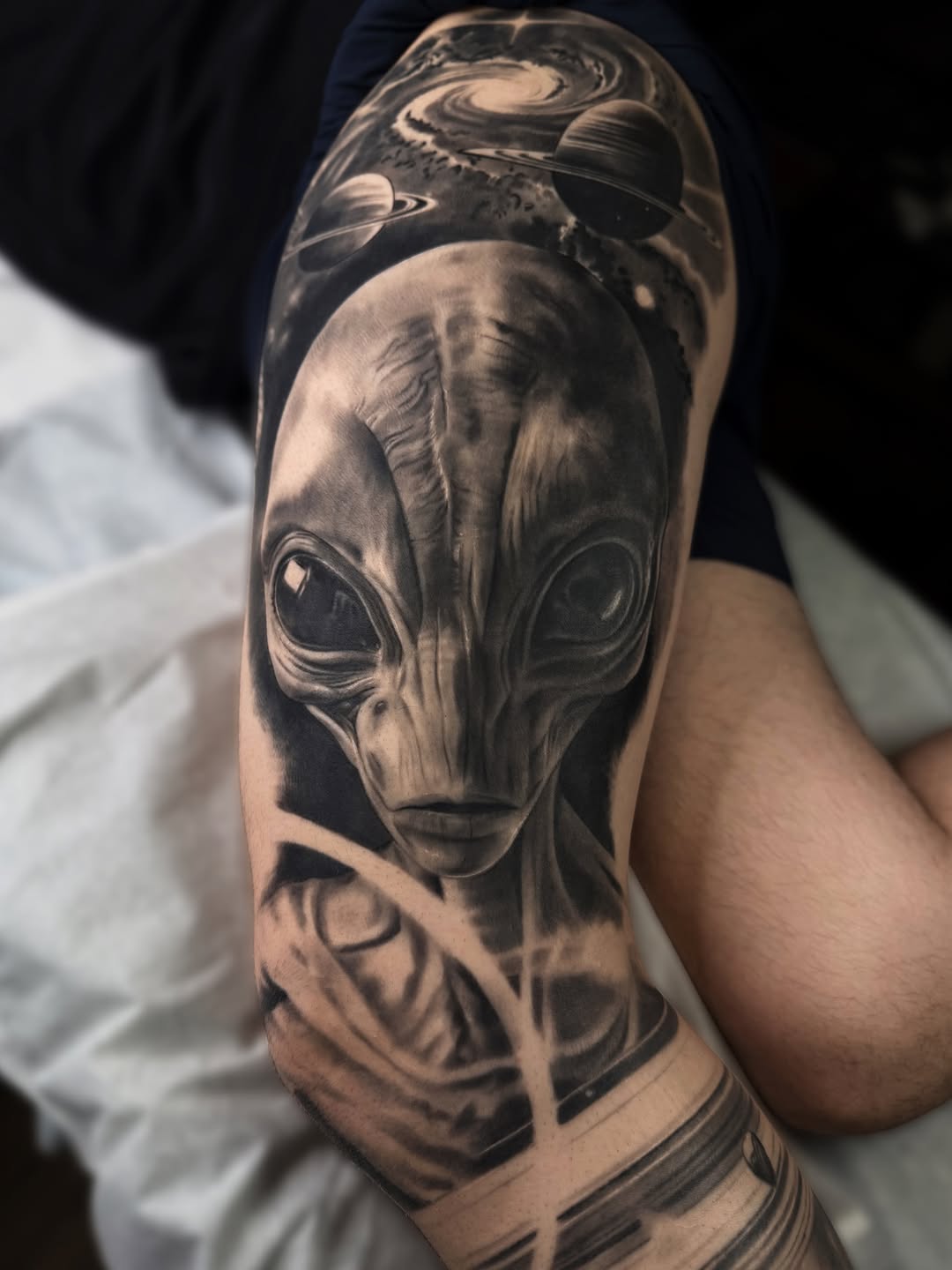 Tattoo by @gabpolflit_tattooartist — realism, black_and_grey