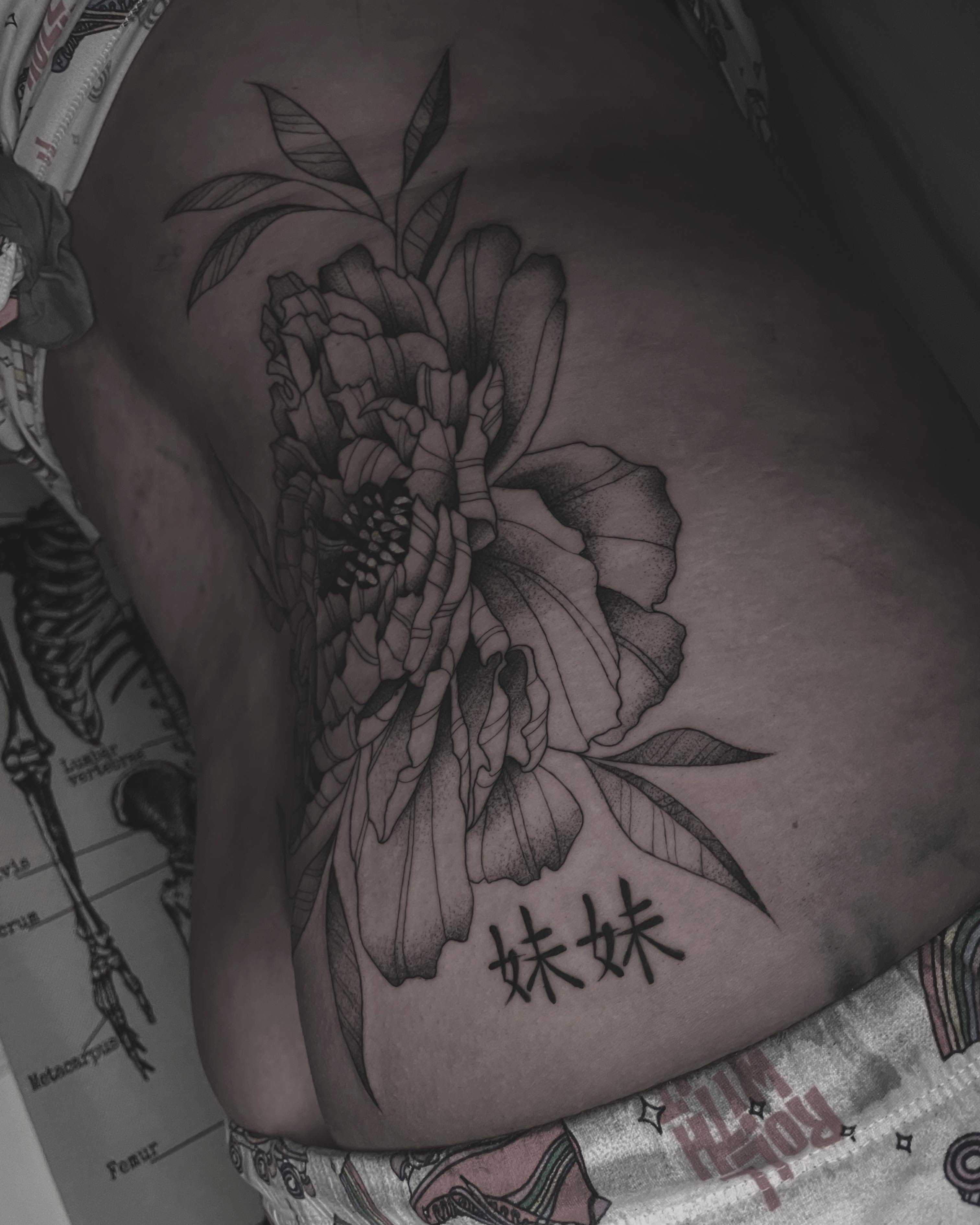 Tattoo by @samiamthesam — dotwork, black_and_grey