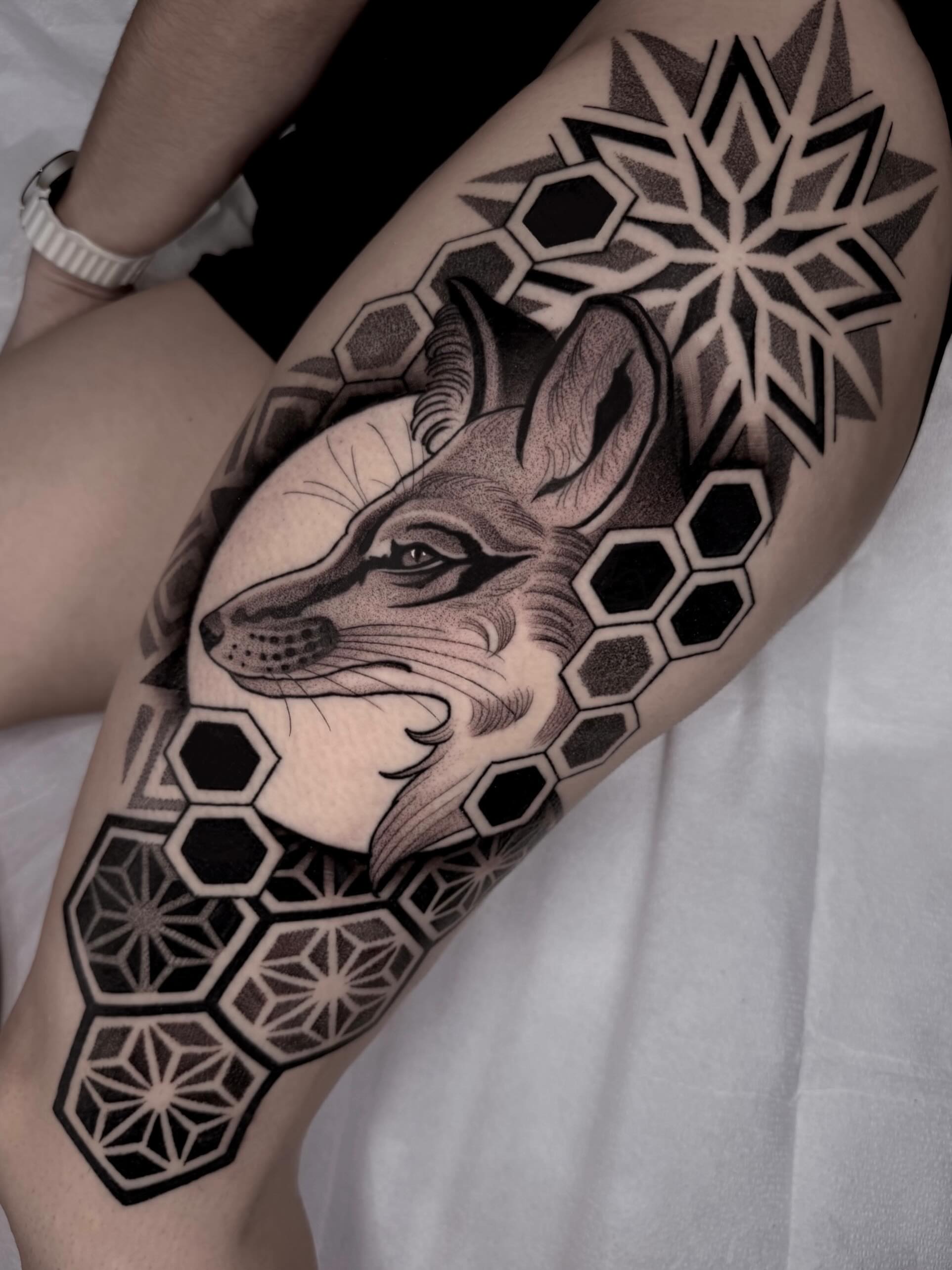 Tattoo by @kevinjohnson_143 — geometric