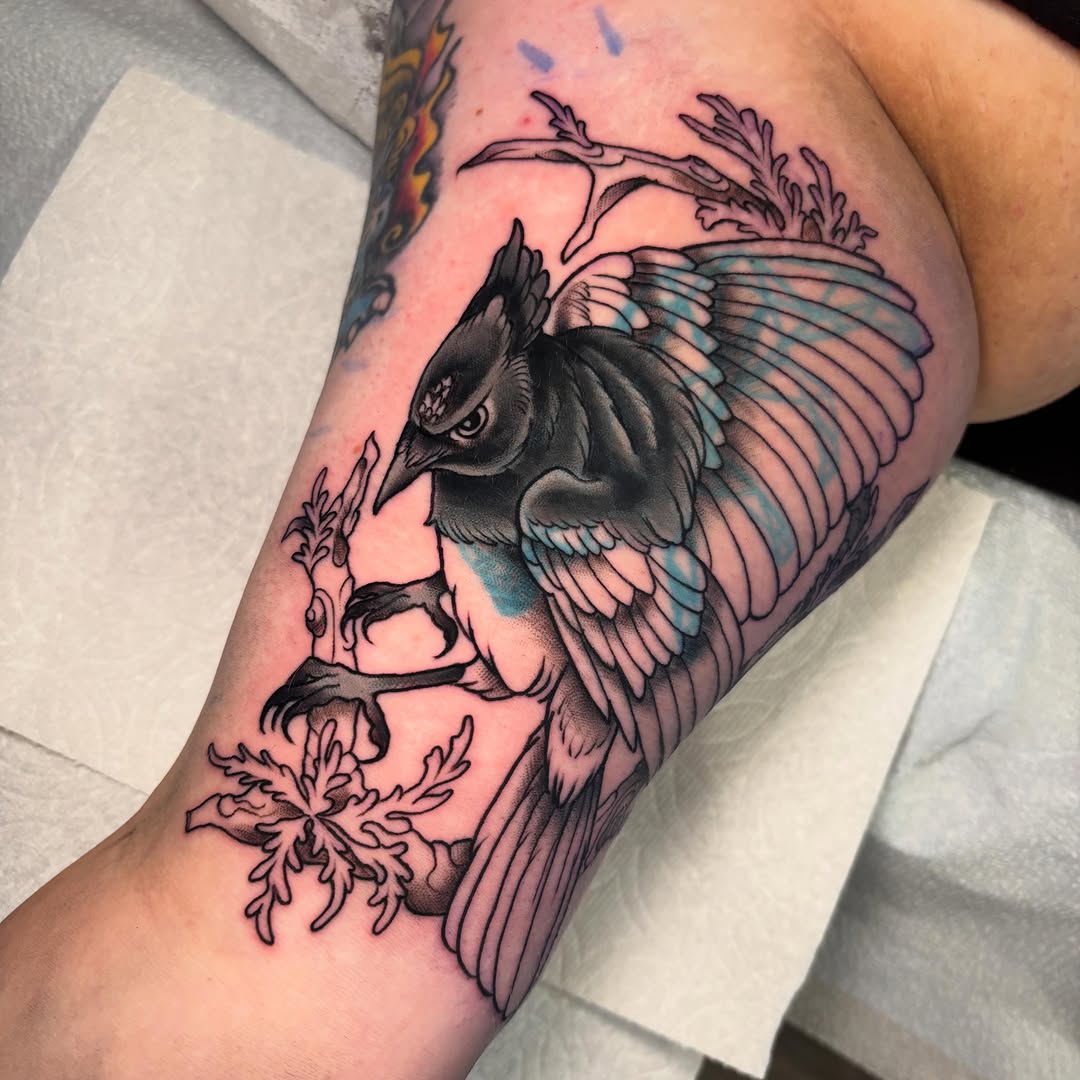 Tattoo by @reidelizabethtattoo — black_and_grey, realism