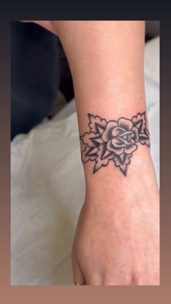 Tattoo by @tattoos_by_erika — fine_line, black_and_grey