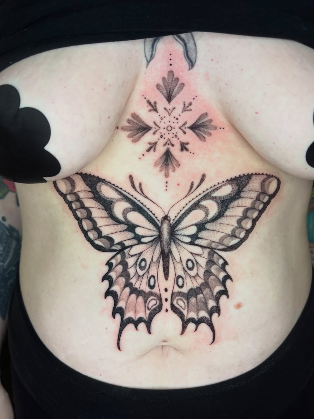 Tattoo by @maliaacarrasco β dotwork, black_and_grey