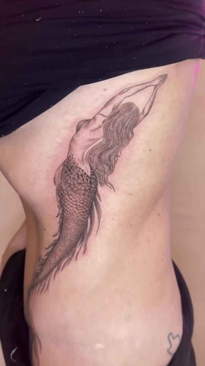 Tattoo by @alenanebotattoos — realism, black_and_grey