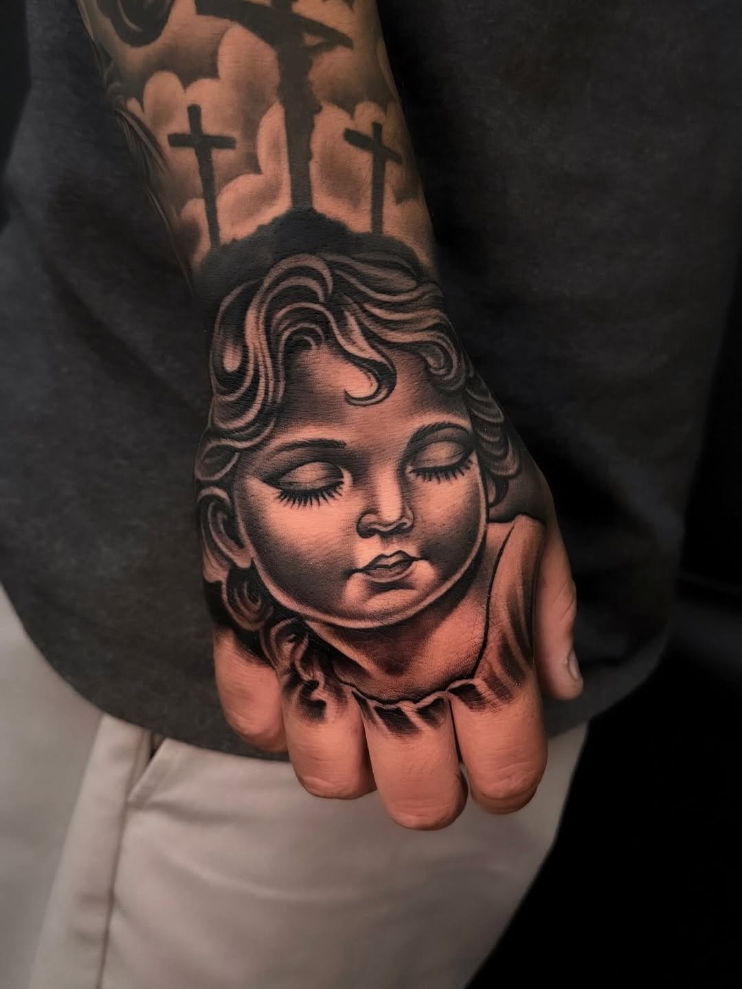 Tattoo by @aleks_tat2 — black_and_grey, realism