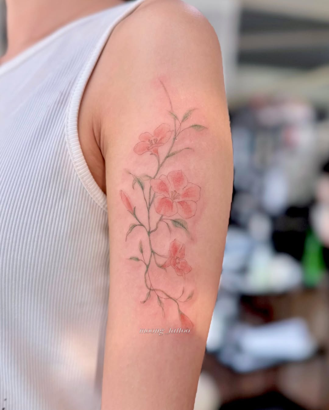Tattoo by @moong_tattoo — watercolor