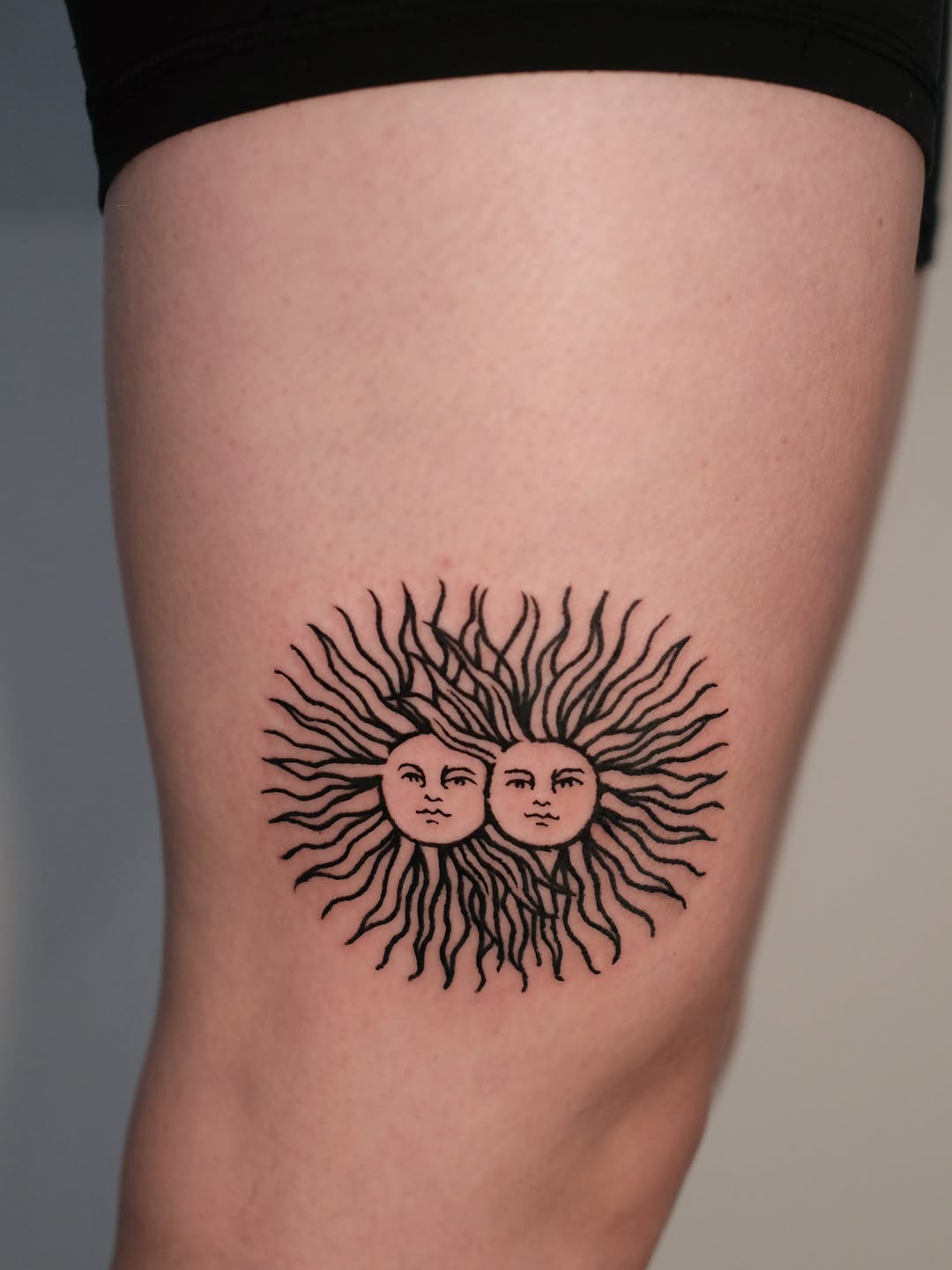 Tattoo by @florawoodcut — blackwork