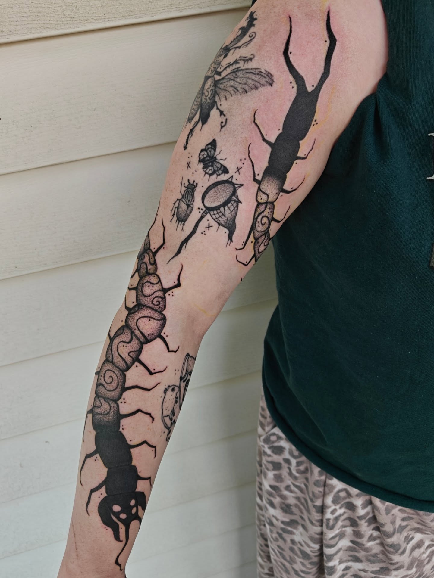 Tattoo by @eightleggedmeg — black_and_grey