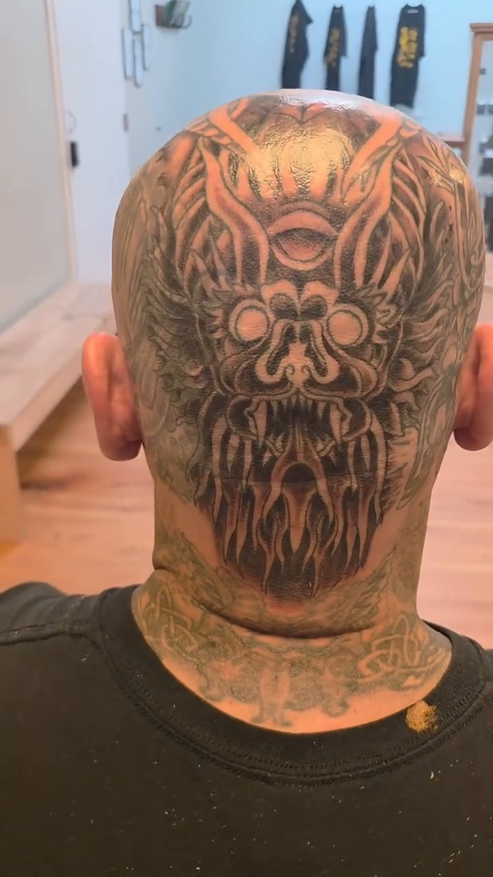 Tattoo by @geo_does_art — blackwork, geometric