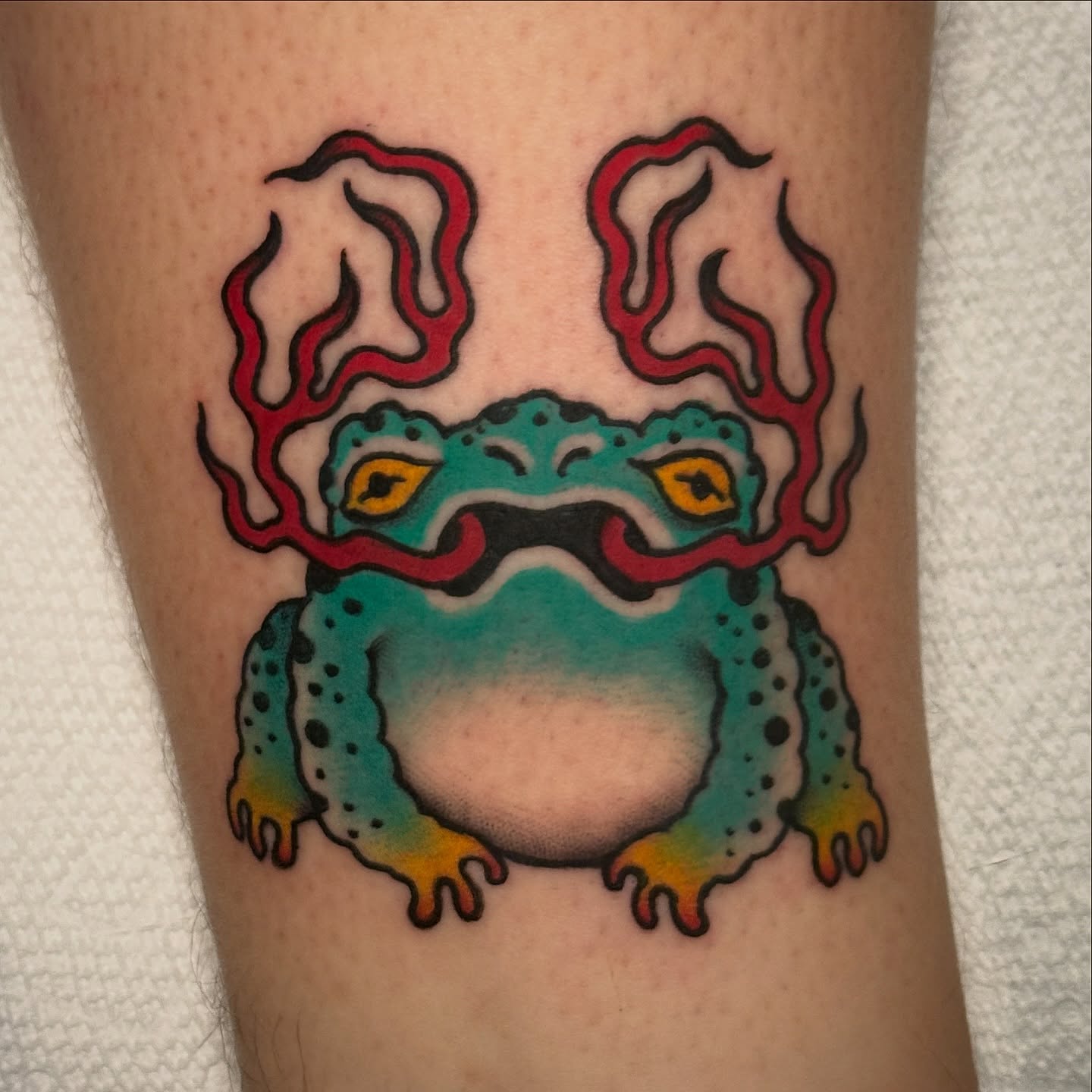 Tattoo by @ghostbunnytattoos — american_traditional