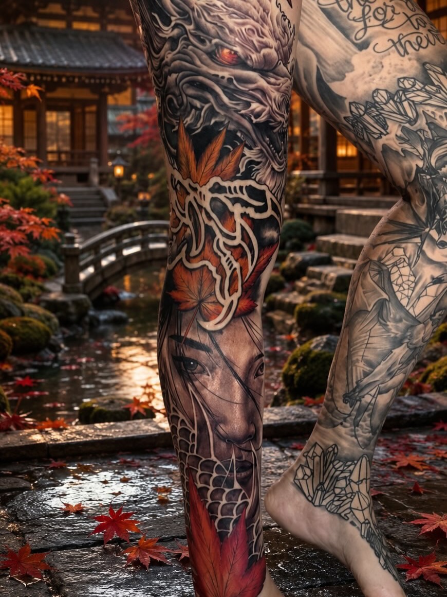Tattoo by @chanler_tattoos — realism, japanese_irezumi