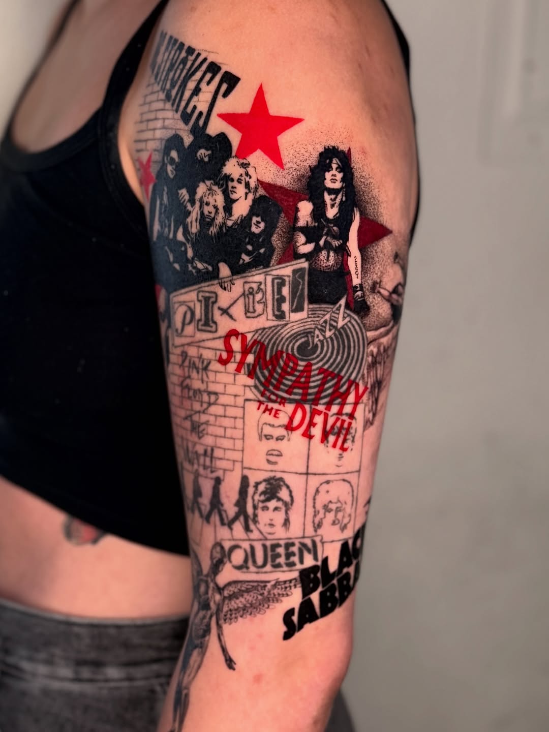 Tattoo by @pokiepookie — trash_polka, blackwork