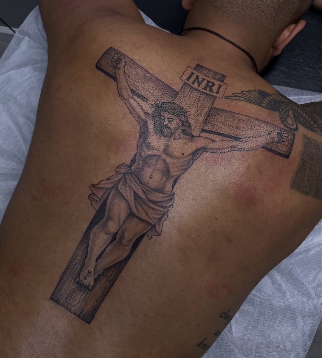 Tattoo by @modinerostattoos — realism, black_and_grey