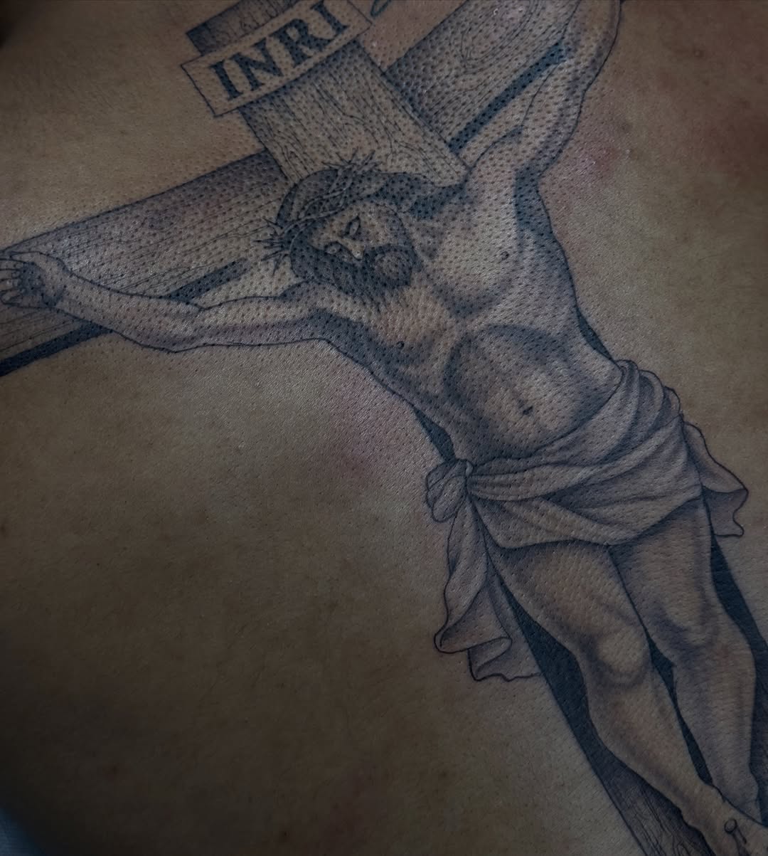 Tattoo by @modinerostattoos — realism, black_and_grey