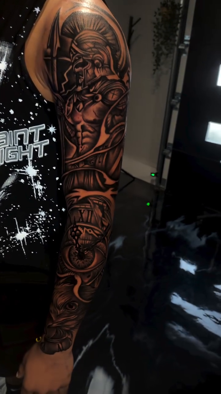Tattoo by @broken_tattz β realism, black_and_grey