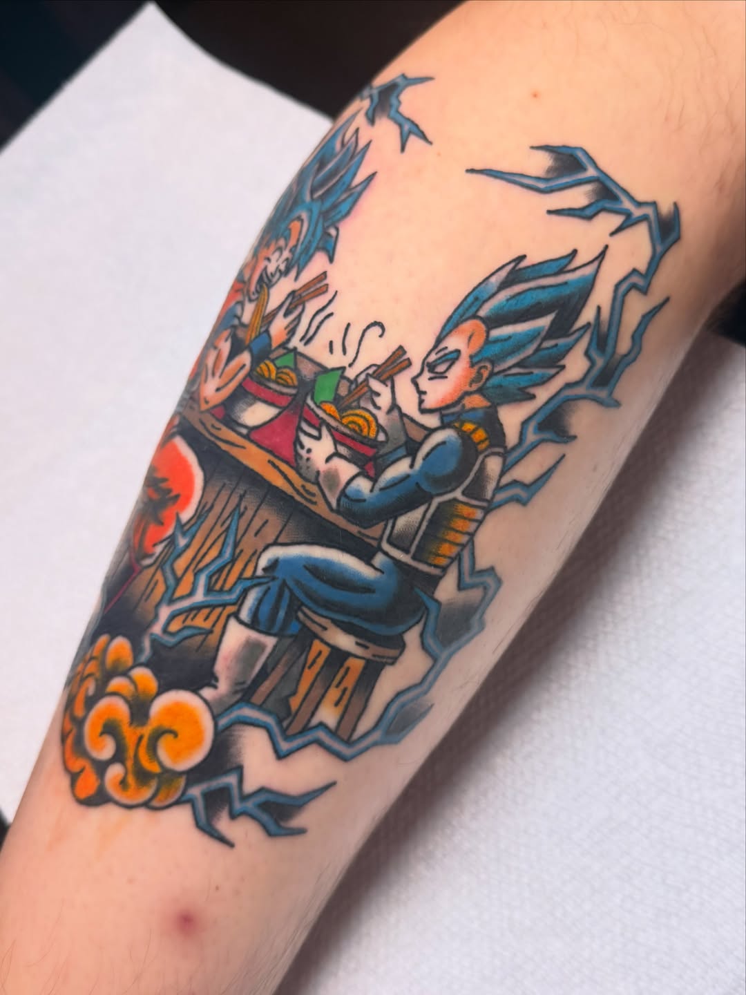 Tattoo by @scquilly — new_school, anime