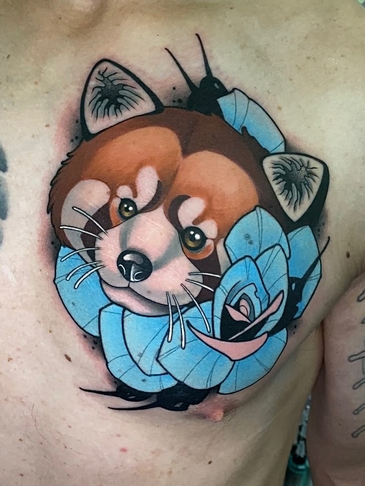 Tattoo by @devincoley — realism, dotwork