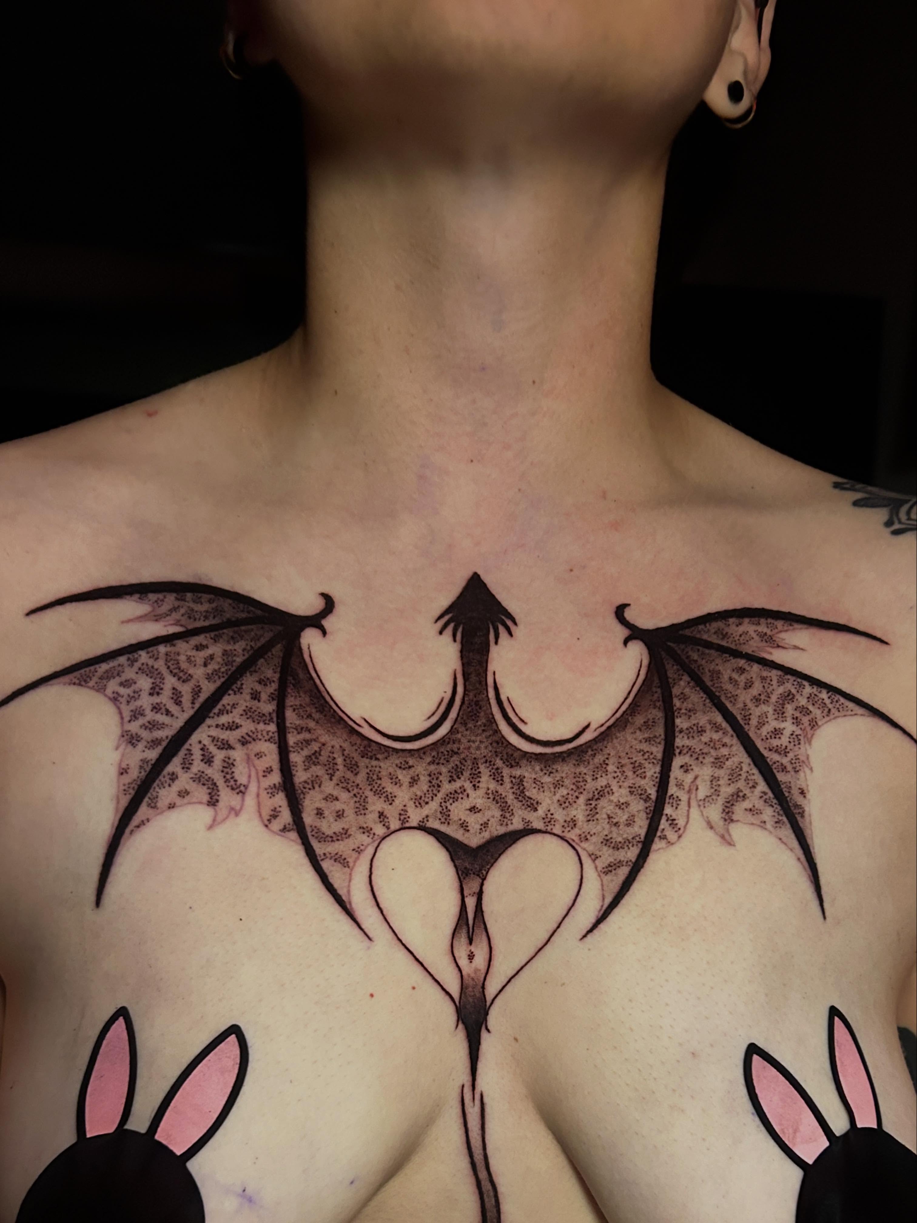 Tattoo by @kattoo_tattoo_ — dotwork, geometric