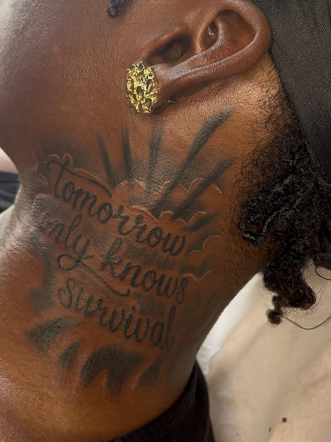 Tattoo by @xlynaeink — lettering_script, black_and_grey