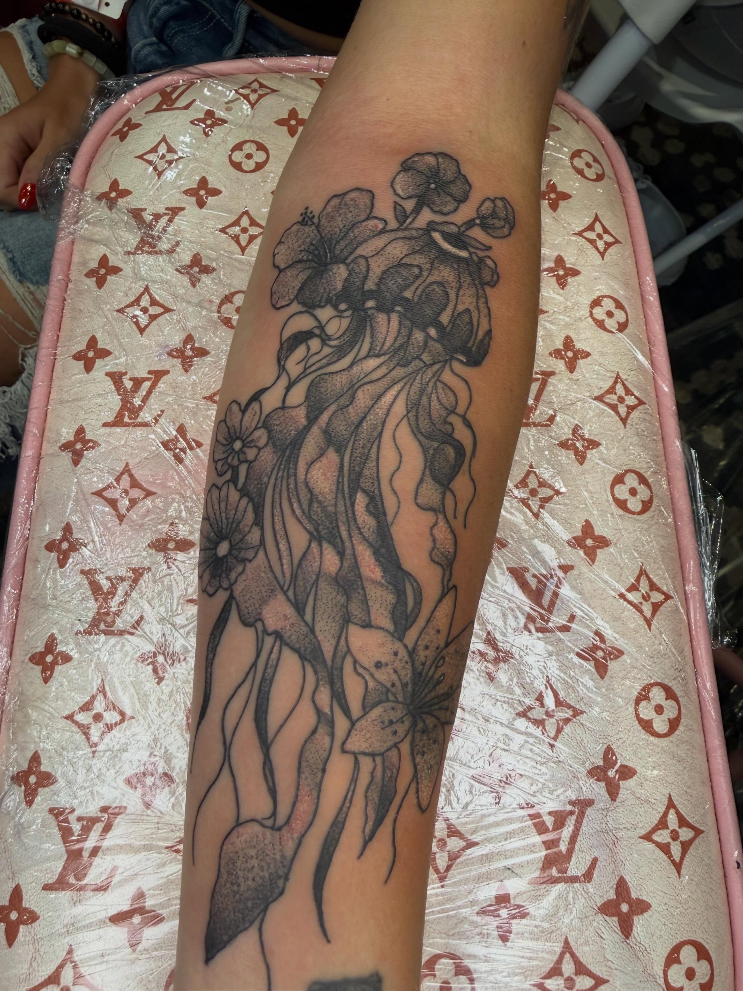 Tattoo by @lilithwhite2259 — dotwork