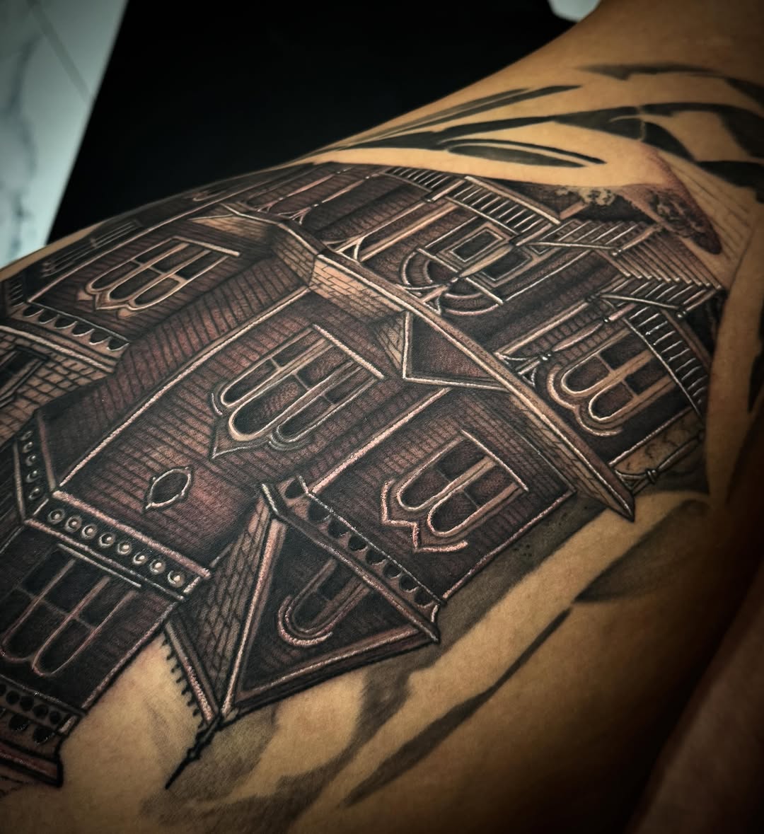 Tattoo by @tats_earnhardt — realism, black_and_grey