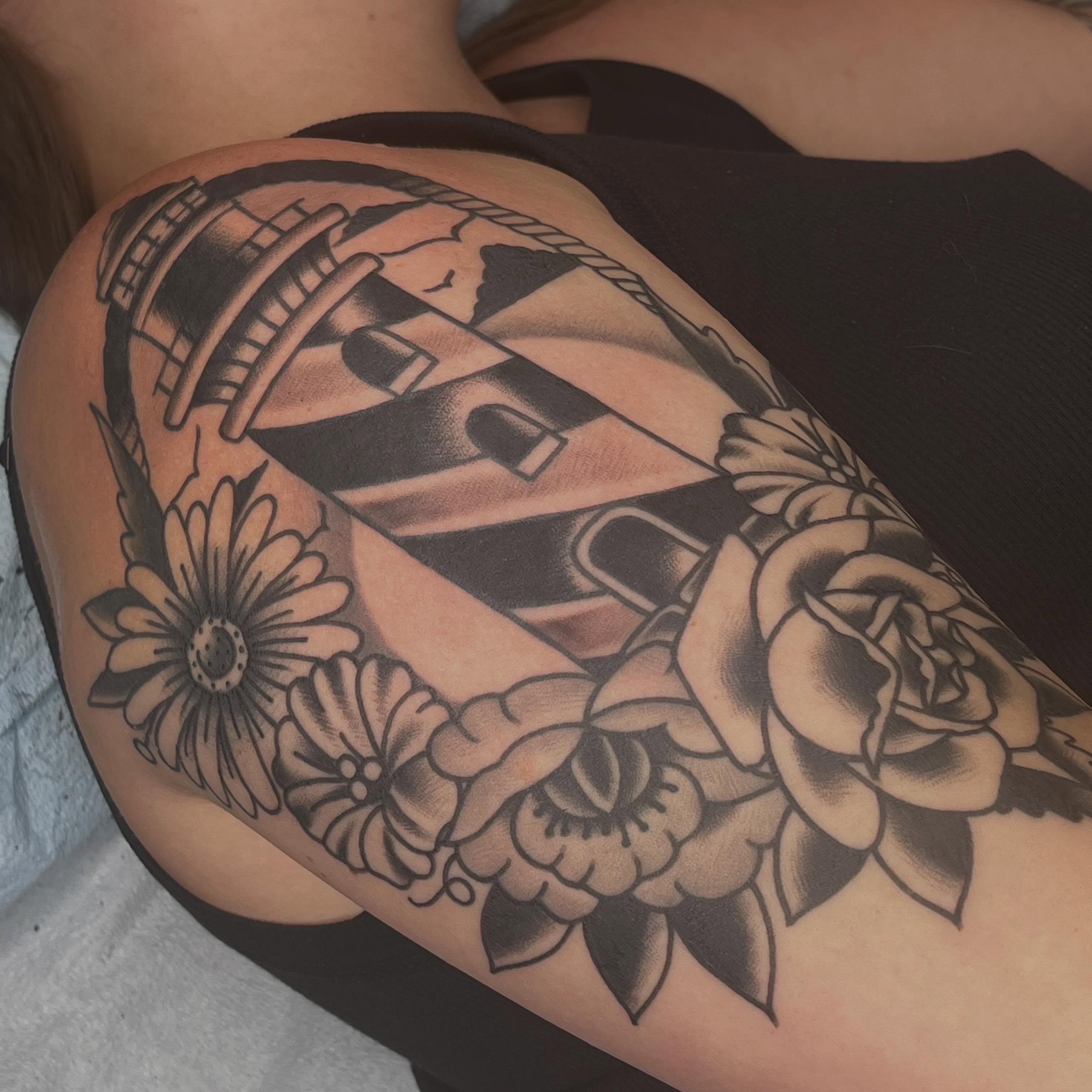 Tattoo by @alexratliff_tattoos — black_and_grey