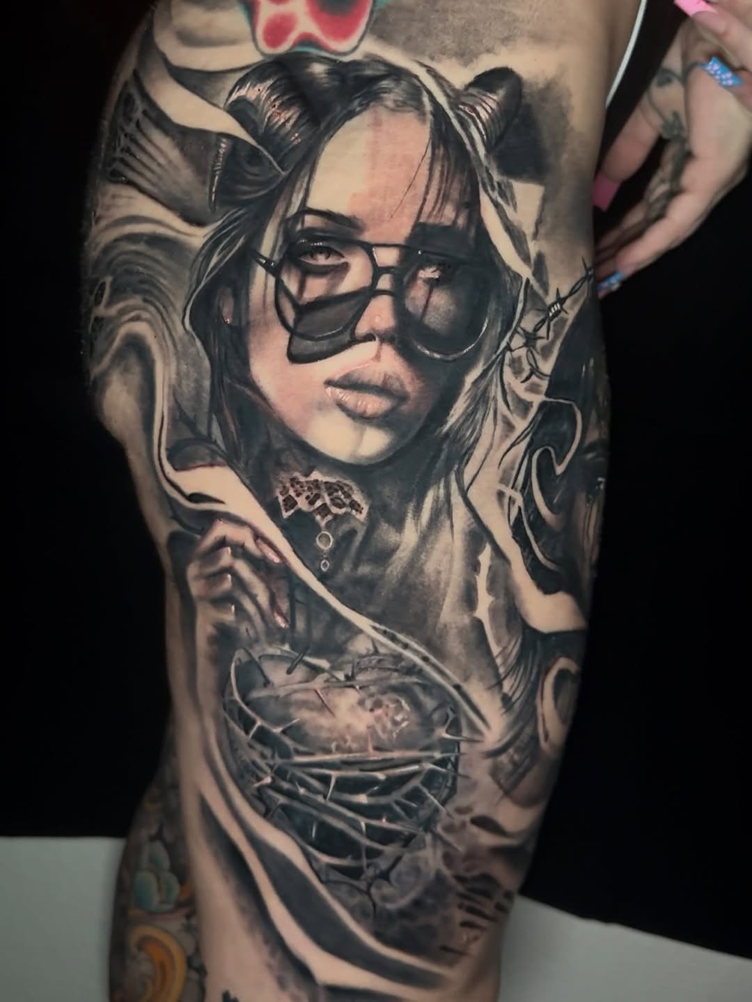 Realism tattoo on the ribs by C.J. Rued