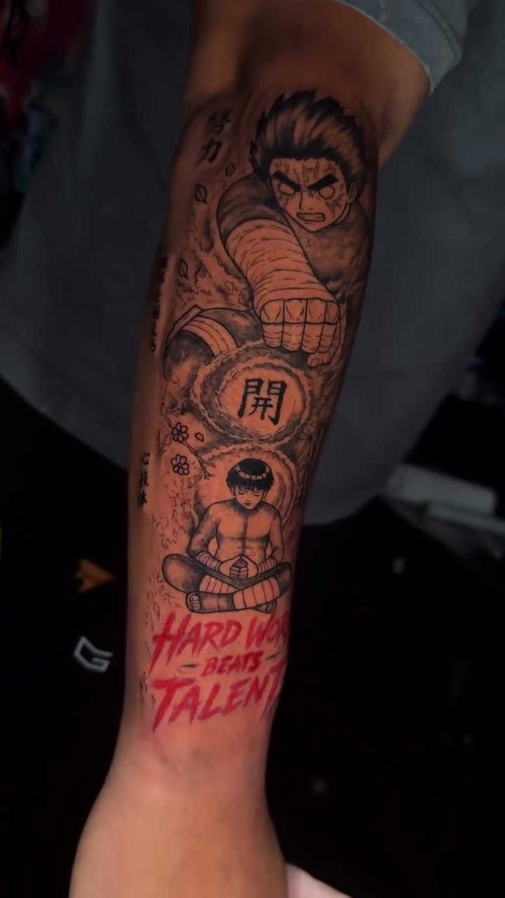 Tattoo by @vadiktt — anime, lettering_script