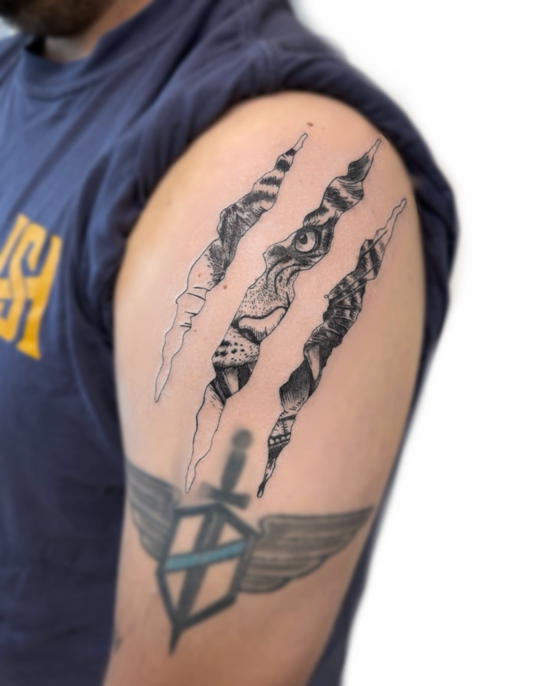 Tattoo by @maaru.tattoo — black_and_grey