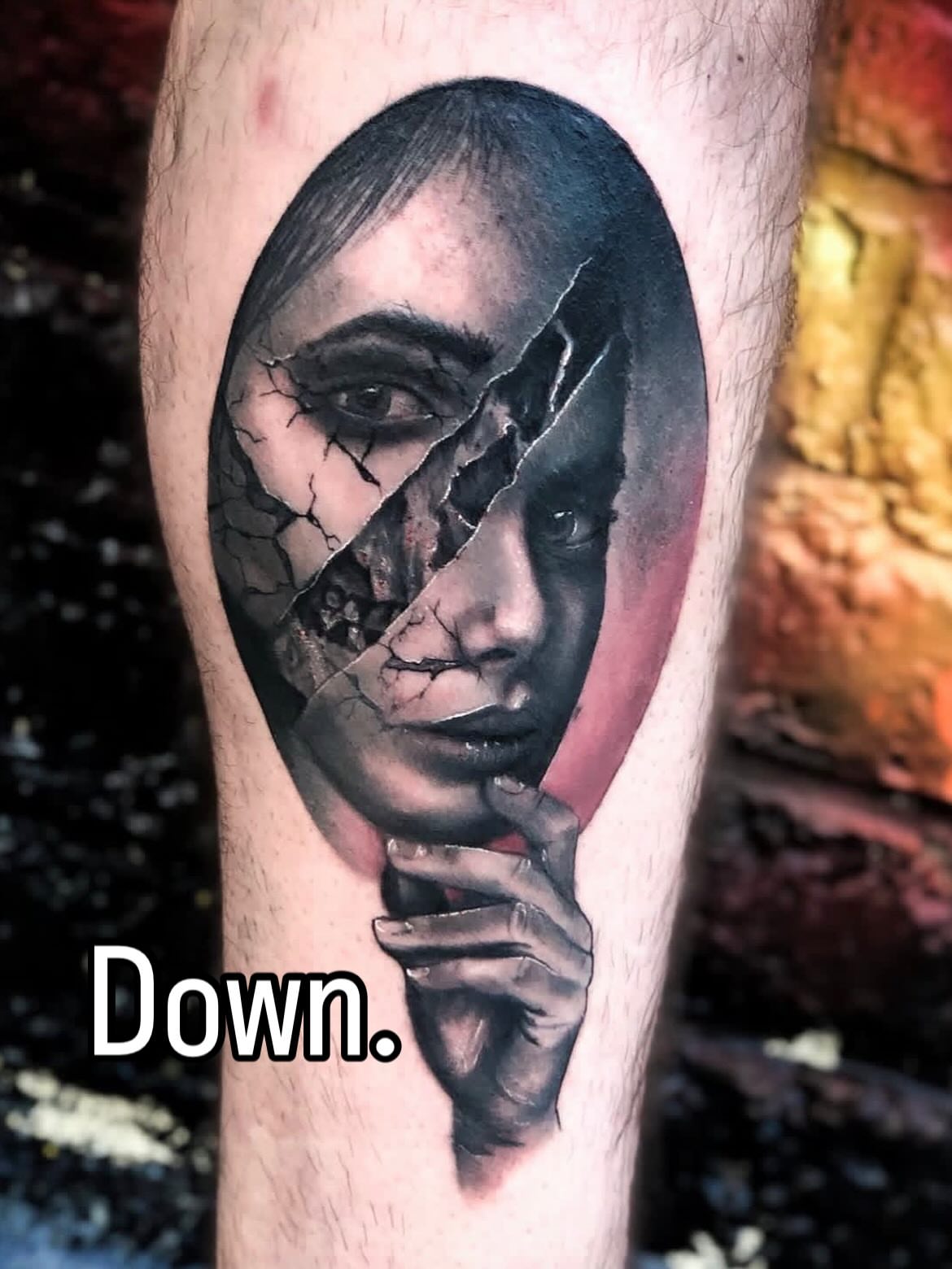 Tattoo by @lauren_tattoosart — realism, dark_realism