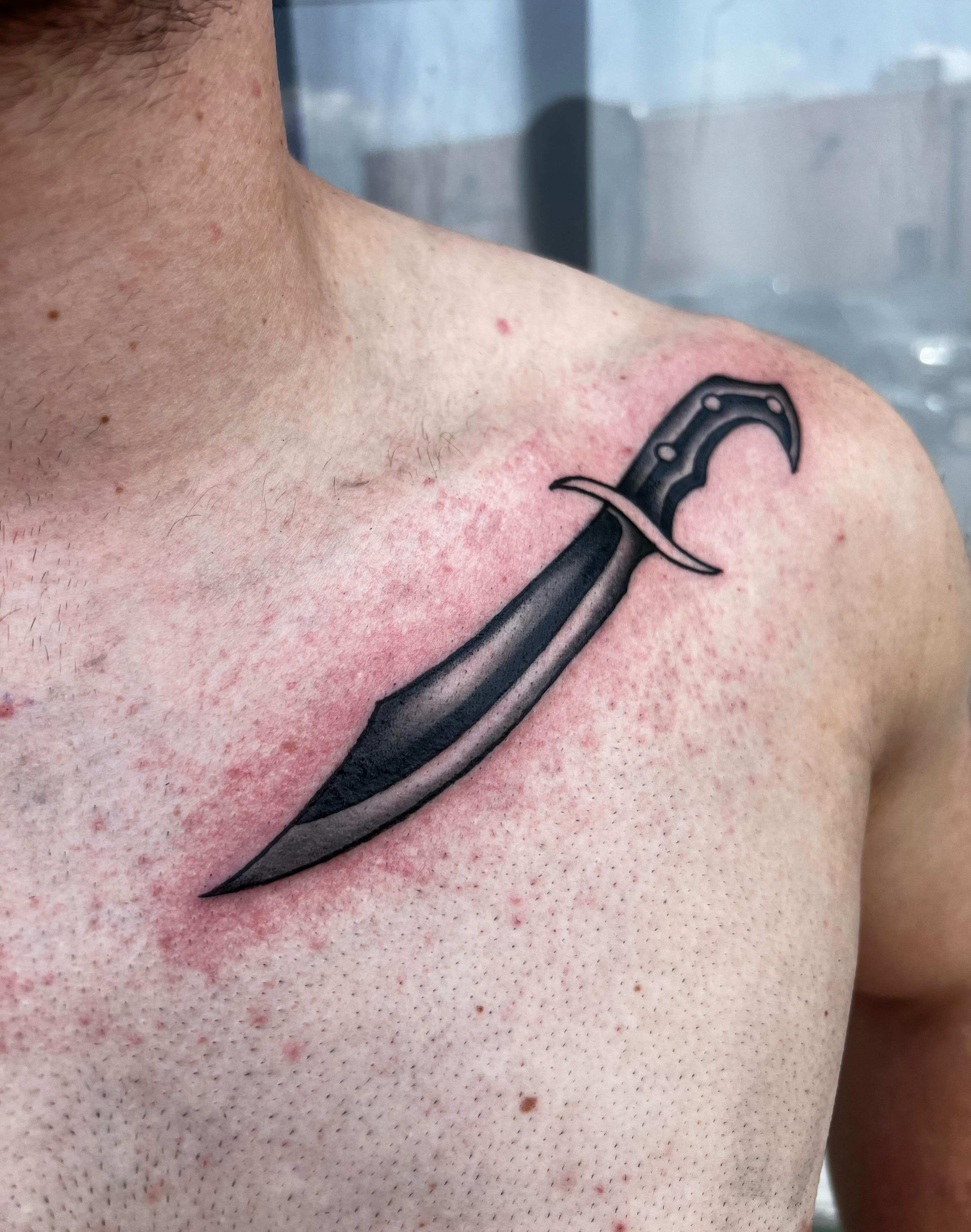 Tattoo by @artbyady — black_and_grey