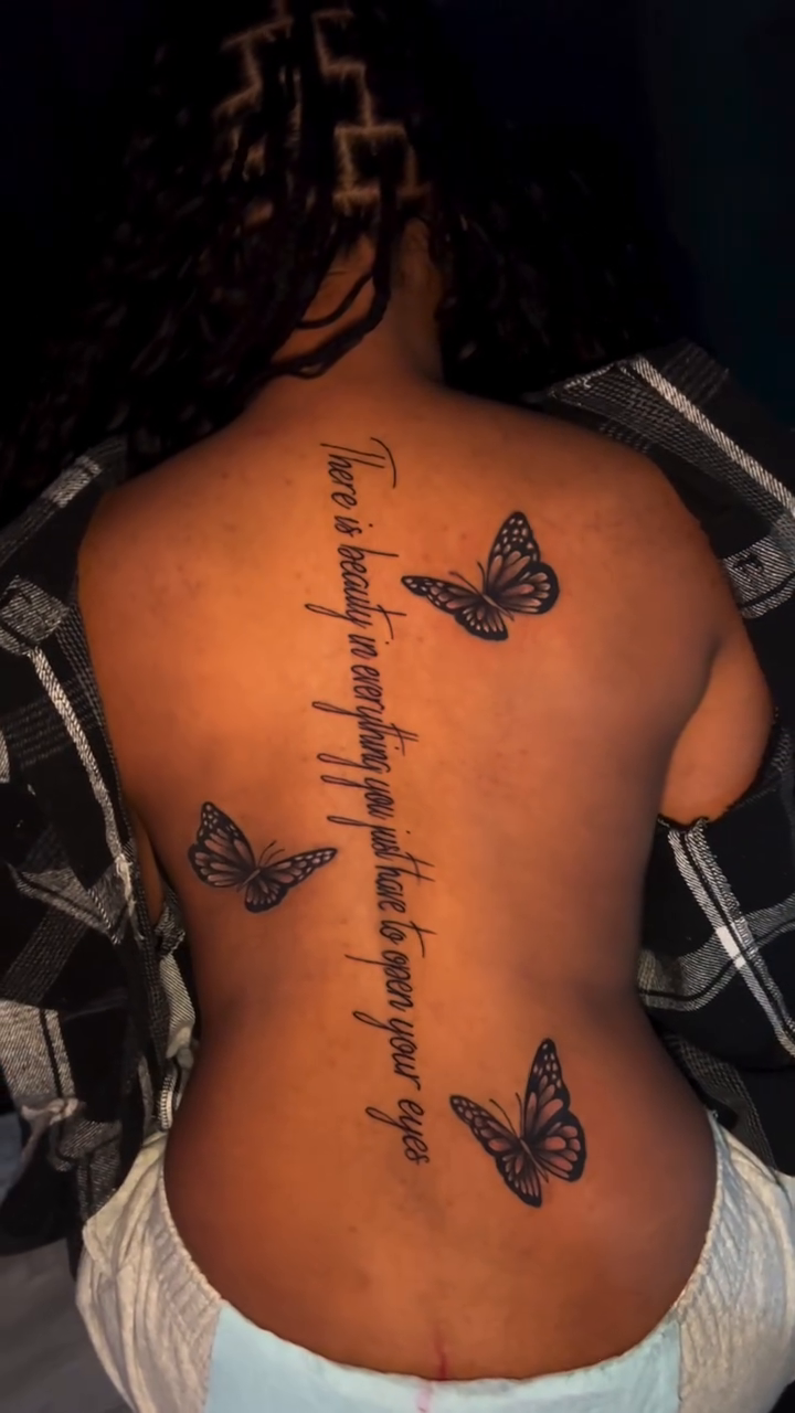 Tattoo by @groovyyinks — fine_line, lettering_script