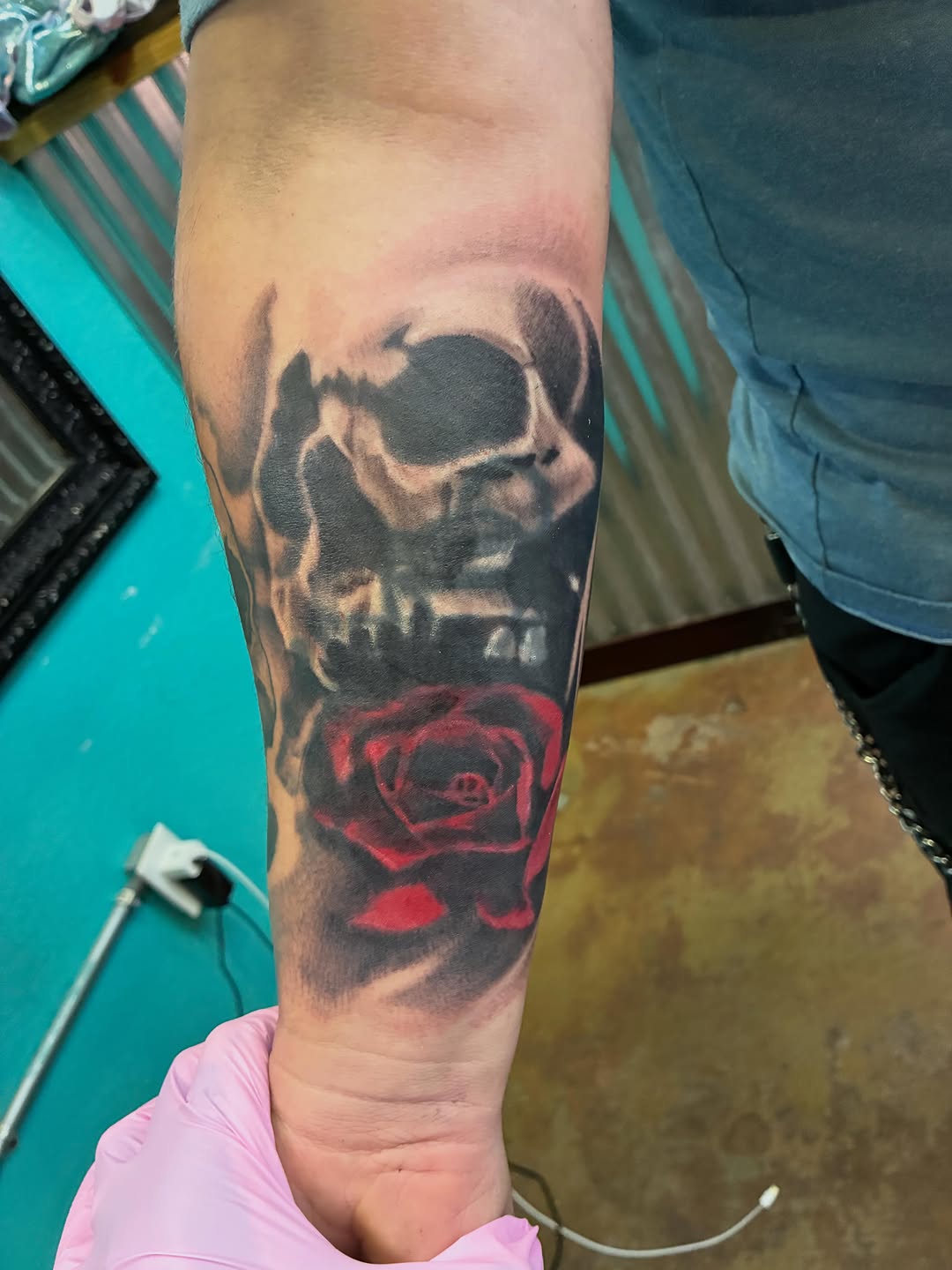Tattoo by @heatherhellfiretattoo — realism, black_and_grey
